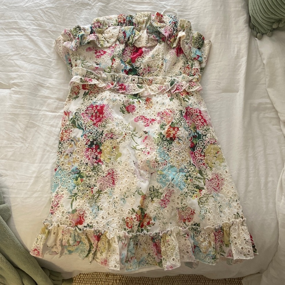 Hello Molly Water Lily Bridge Dress White Size 10 / US Medium